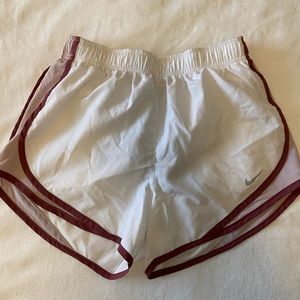 Nike Women’s Dry Fit Tempo Running Short - White & Pink